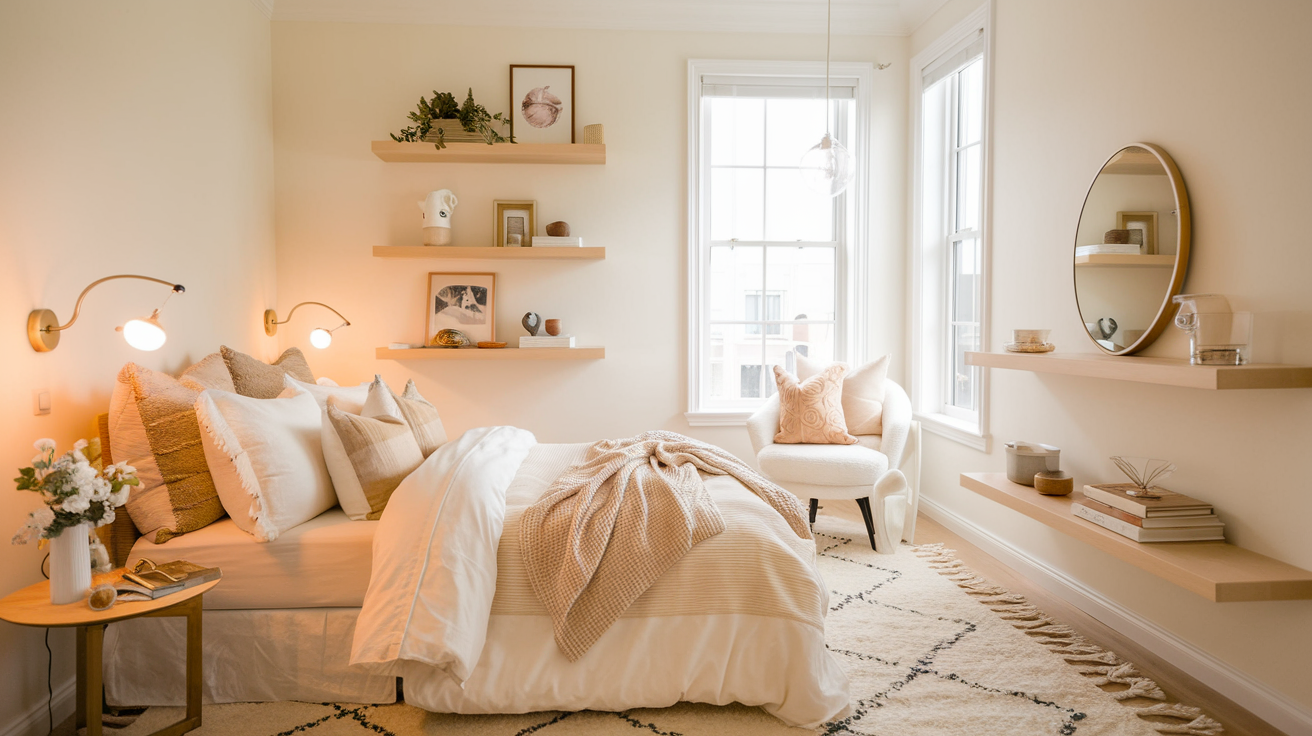 Discover 10 small bedroom hacks and space-saving solutions to transform your tiny room into a cozy, stylish retreat. Perfect for minimalist bedroom decor and smart storage ideas.