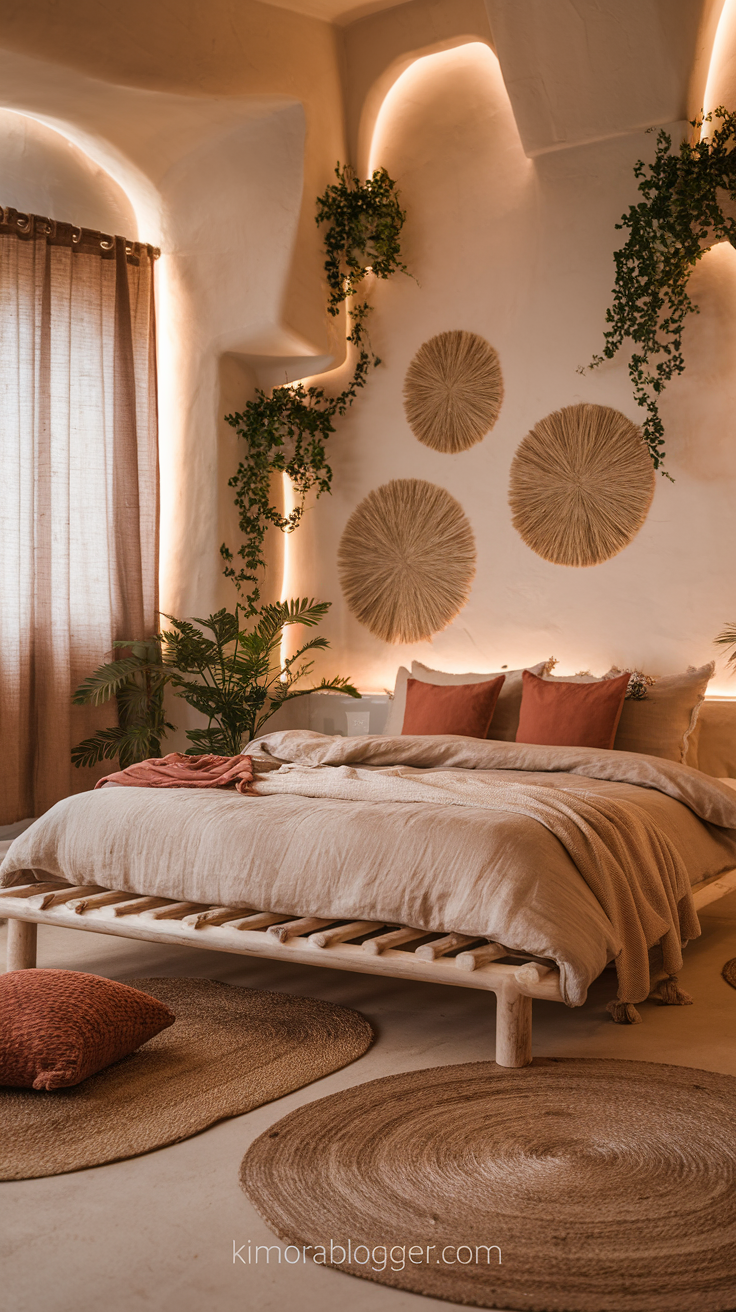Discover 15 cozy earthy bedroom ideas that blend natural textures, warm neutral tones, and organic elements for a calm, grounded retreat. From linen bedding and raw wood furniture to woven accents and terracotta hues, this guide shares effortless ways to create a warm, inviting bedroom. Perfect for lovers of minimalist, boho, or Japandi styles, these cozy earthy bedroom tips are Pinterest-friendly and easy to personalize for a peaceful space rooted in nature.