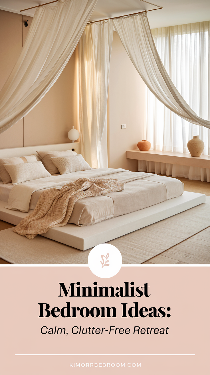 Discover 12 minimalist bedroom ideas designed to create a calm, clutter-free retreat. From warm beige tones to Japandi-inspired styles, these serene spaces blend simplicity with soft textures and neutral palettes. Explore modern minimalist bedrooms that support wellness, clarity, and effortless style. Perfect inspiration for a peaceful, Pinterest-worthy home.